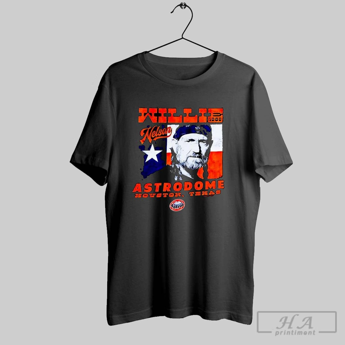 Original Willie Nelson Astros - Adult & Kids T-Shirts, Sweatshirts & Hoodies apparel design preview 1