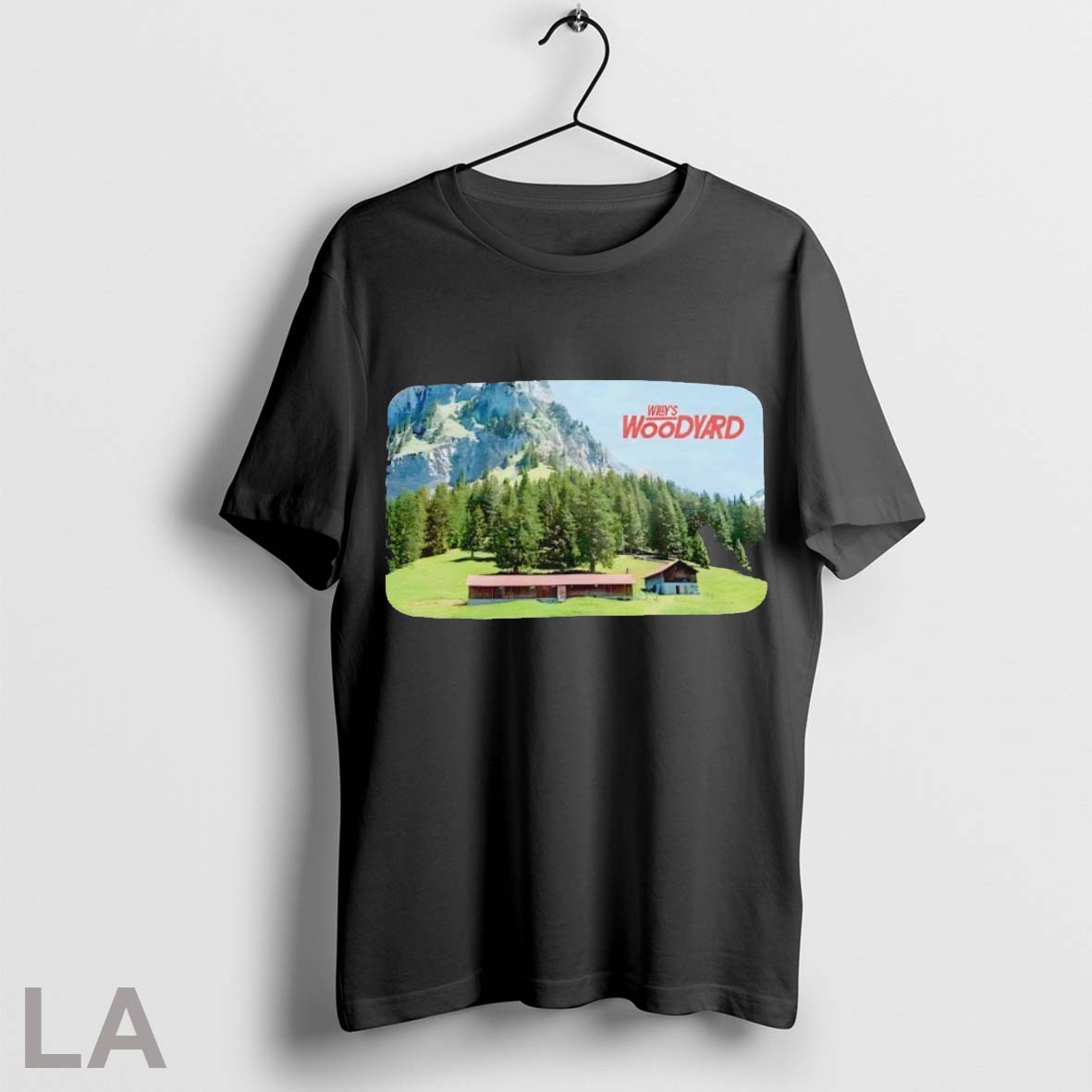 Original Willys Woodyard Barn Landscape - Adult & Kids T-Shirts, Sweatshirts & Hoodies apparel design preview 1
