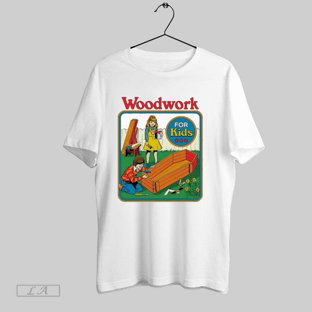 Original Woodwork For Kids Coffin - Adult & Kids T-Shirts, Sweatshirts & Hoodies apparel design preview 1