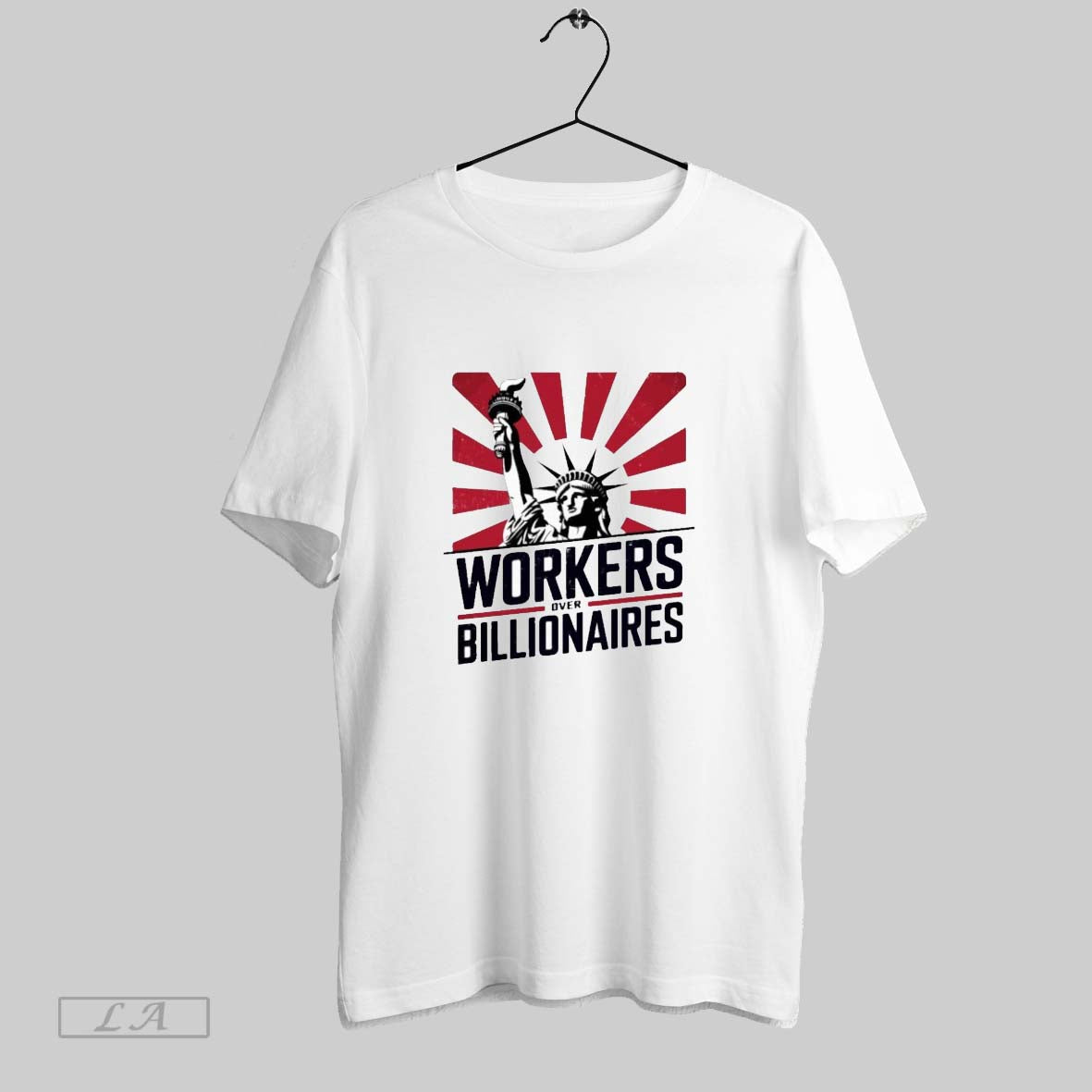 Original Workers Over Billionaires Retro Liberty - Adult & Kids T-Shirts, Sweatshirts & Hoodies apparel design preview 1