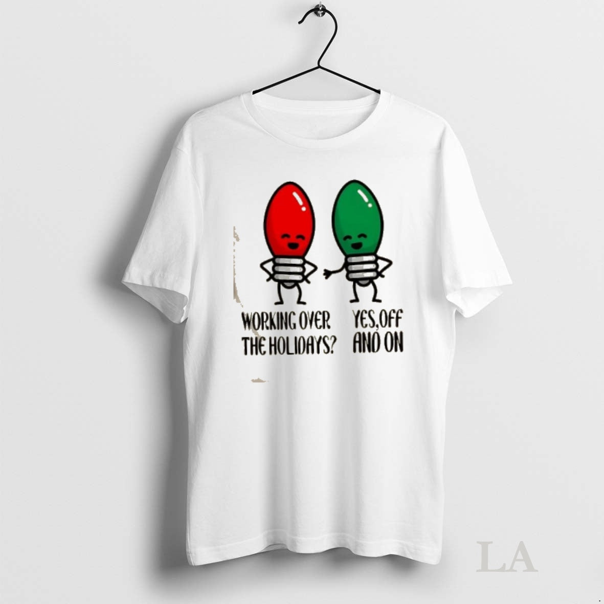 Original Working Over The Holidays Christmas Joke - Adult & Kids T-Shirts, Sweatshirts & Hoodies apparel design preview 1