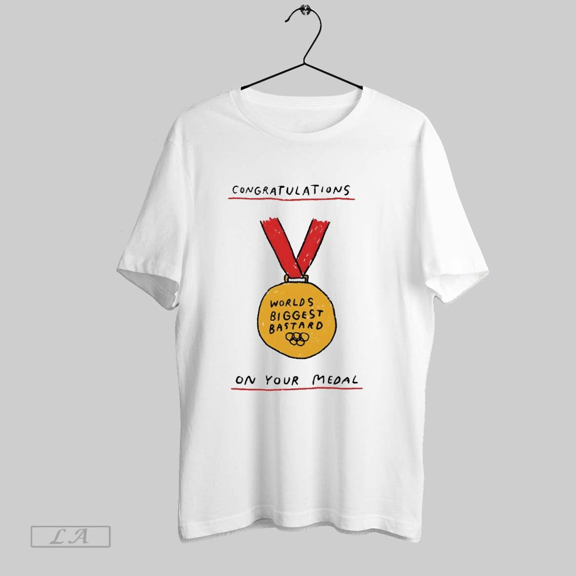 Original Worlds Biggest Bastard Congratulations On - Adult & Kids T-Shirts, Sweatshirts & Hoodies apparel design preview 1
