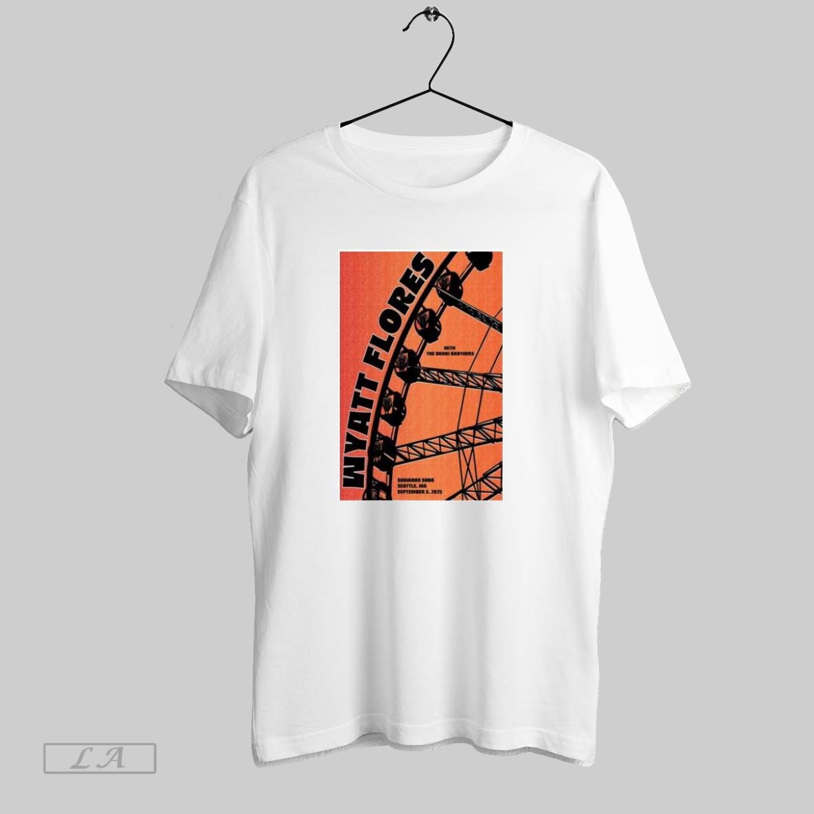 Original Wyatt Flores Seattle Wa September 3 2025 - Adult & Kids T-Shirts, Sweatshirts & Hoodies apparel design preview 1