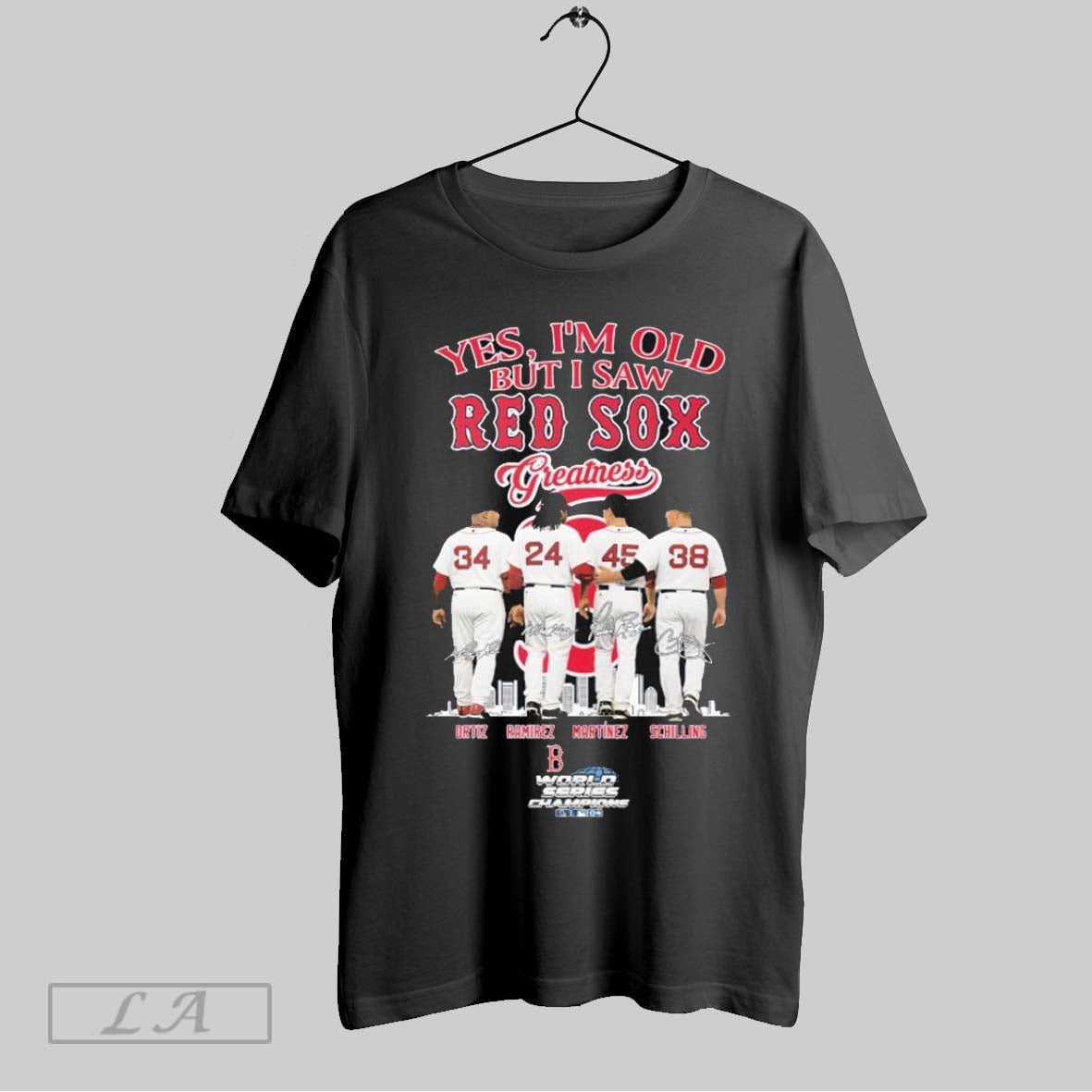 Original Yes Im Old But I Saw Boston Red Sox - Adult & Kids T-Shirts, Sweatshirts & Hoodies apparel design preview 1