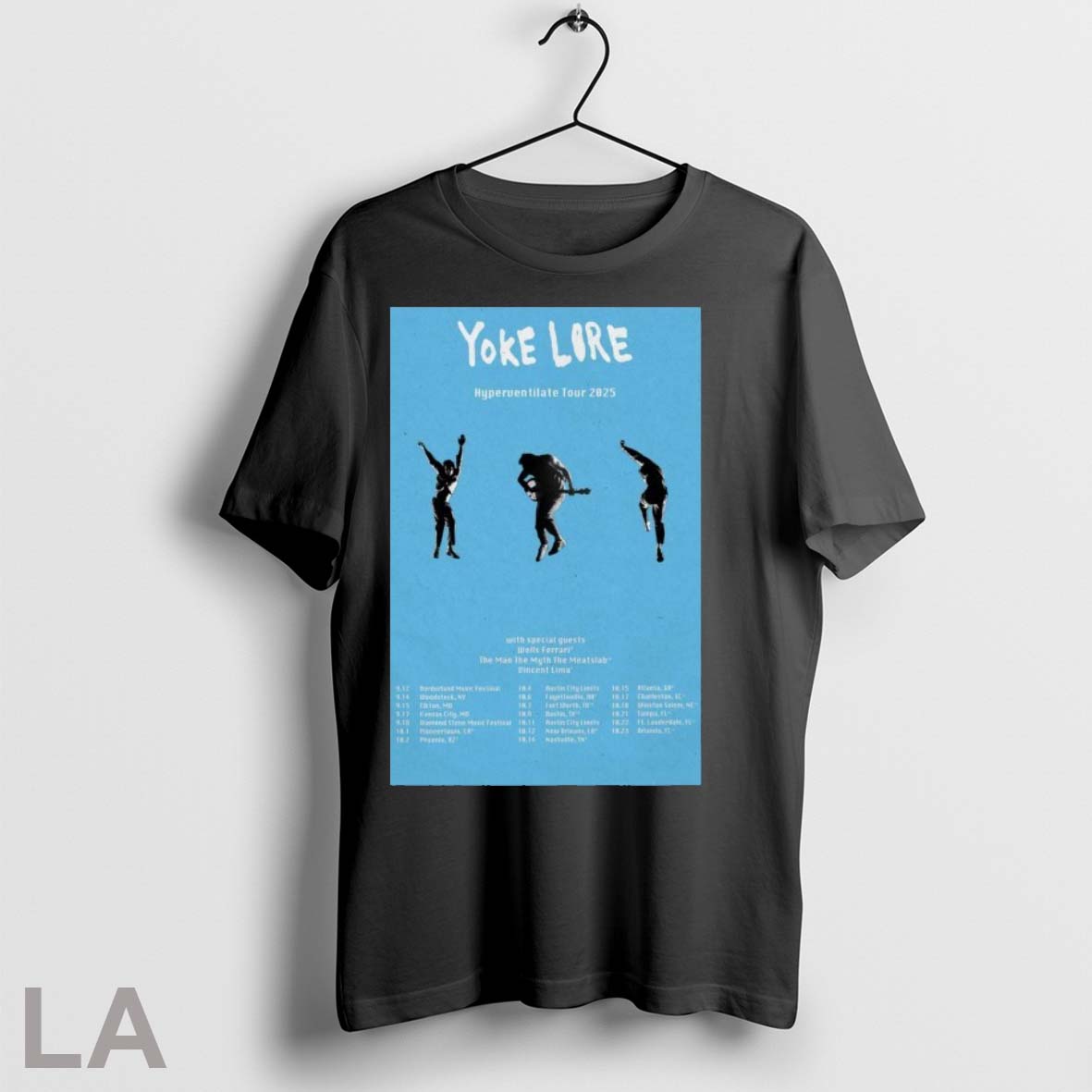 Original Yoke Lore Hyperventilate Tour 2025 Dates - Adult & Kids T-Shirts, Sweatshirts & Hoodies apparel design preview 1