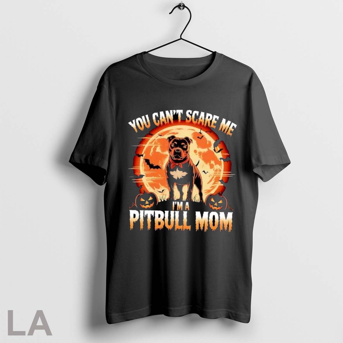 Original You Cant Scare Me Im A Pitbull Mom Halloween - Adult & Kids T-Shirts, Sweatshirts & Hoodies apparel design preview 1
