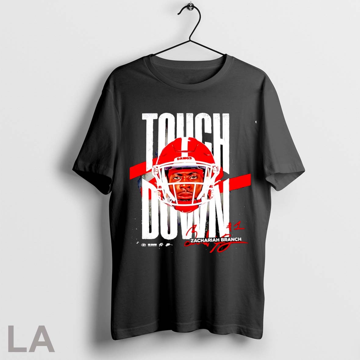 Original Zachariah Branch Georgia Bulldogs 47 Yard Td - Adult & Kids T-Shirts, Sweatshirts & Hoodies apparel design preview 1