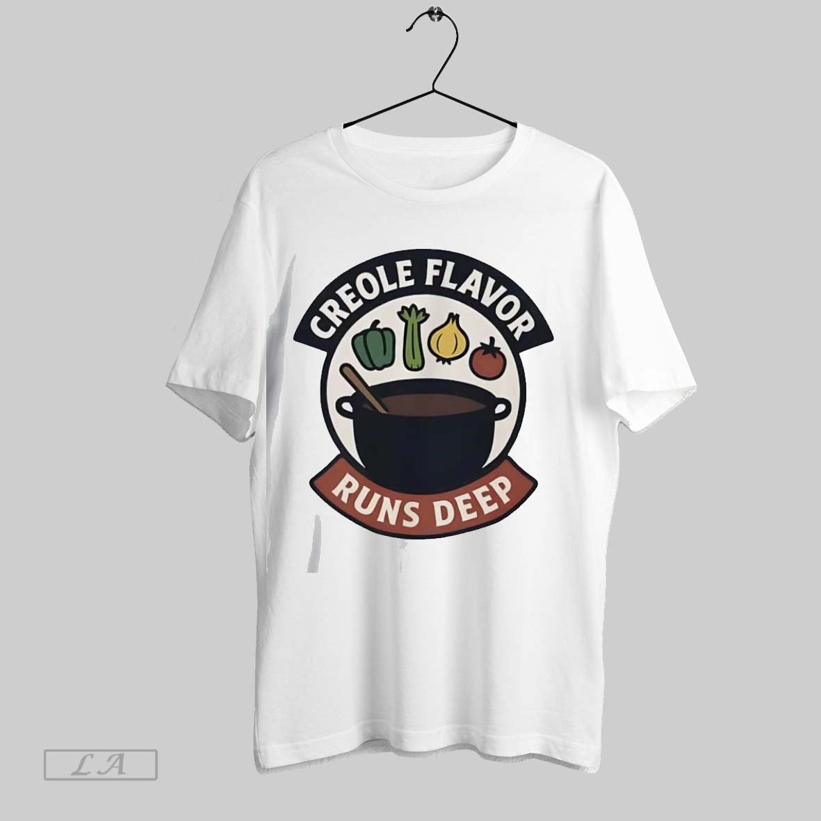 Original Exlyfezs Louisiana Creole Flavor Runs Deep - Adult & Kids T-Shirts, Sweatshirts & Hoodies apparel design preview 1