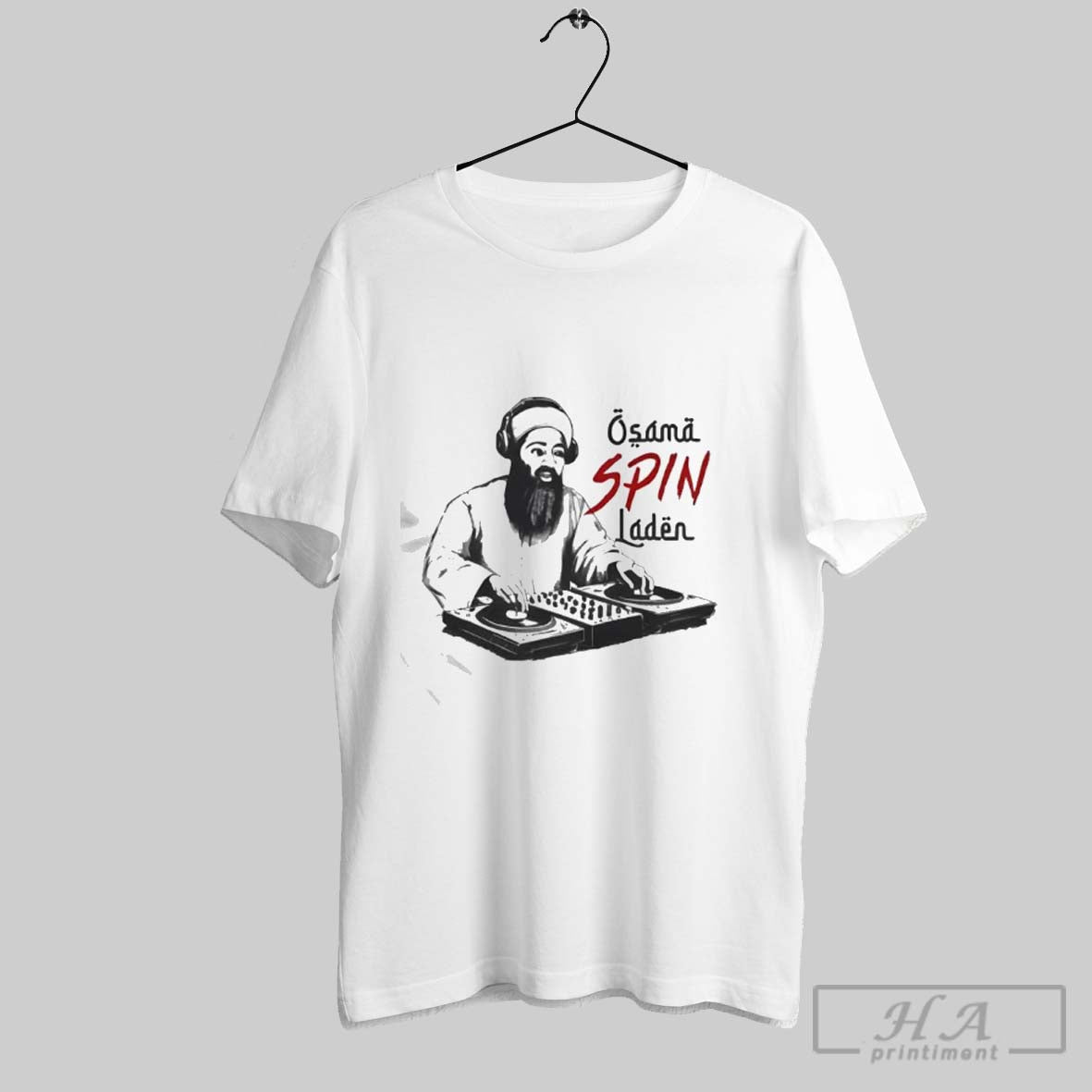 Osama Spin Laden Dj Music Festival - Adult & Kids T-Shirts, Sweatshirts & Hoodies apparel design preview 1