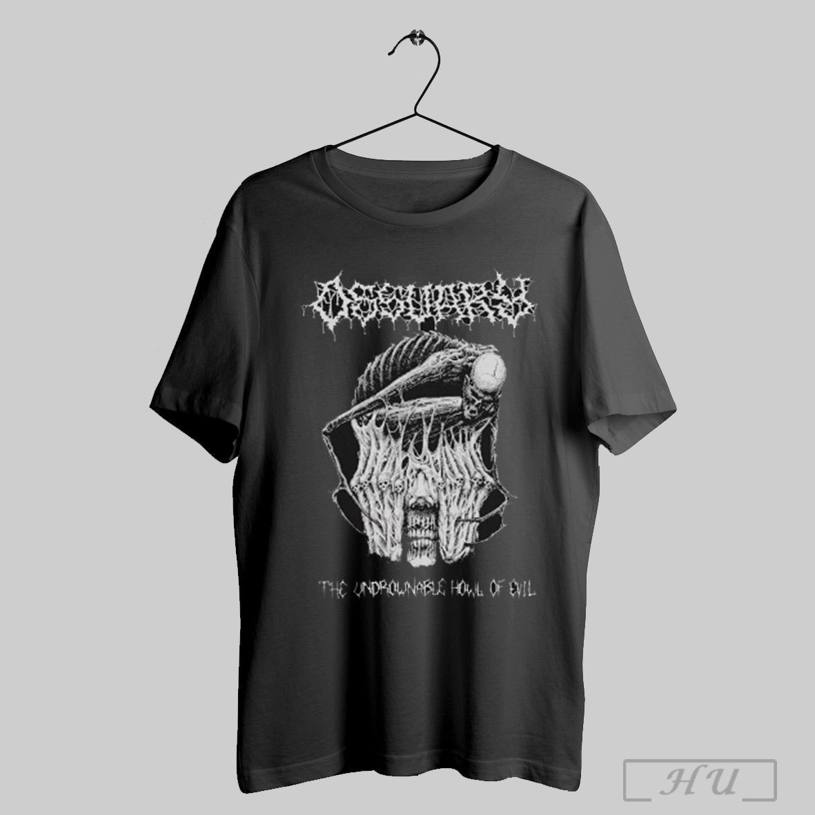 Ossuary The Undrownable Howl Of Evil Skeleton - Adult & Kids T-Shirts, Sweatshirts & Hoodies apparel design preview 1