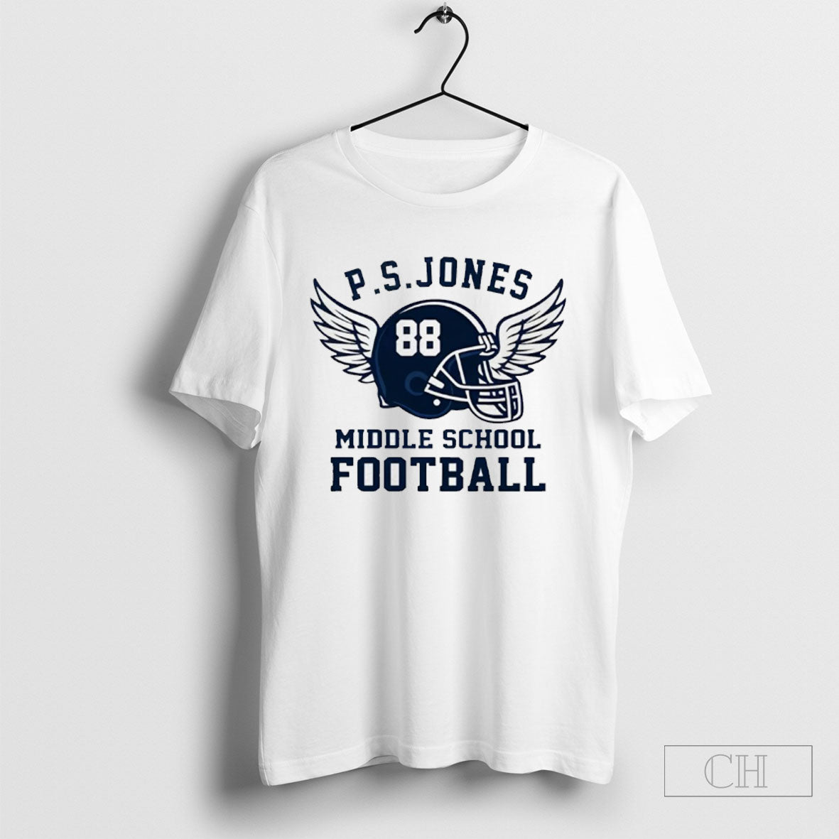 P S Jones Middle School Football - Adult & Kids T-Shirts, Sweatshirts & Hoodies apparel design preview 1