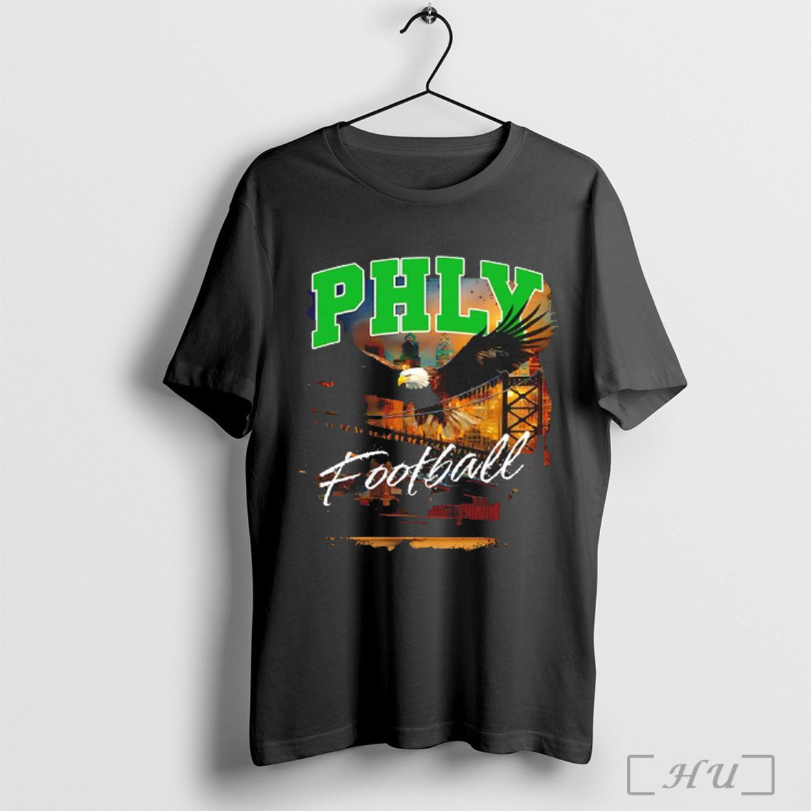 Phly Philadelphia Eagle Football Skyline City - Adult & Kids T-Shirts, Sweatshirts & Hoodies apparel design preview 1