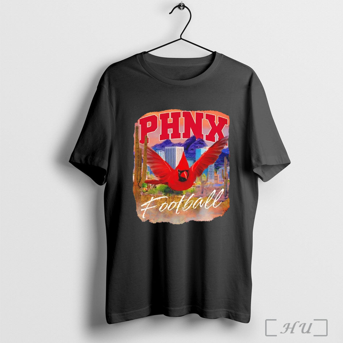 Phnx Cardinal City Phoenix Skyline Football - Adult & Kids T-Shirts, Sweatshirts & Hoodies apparel design preview 1