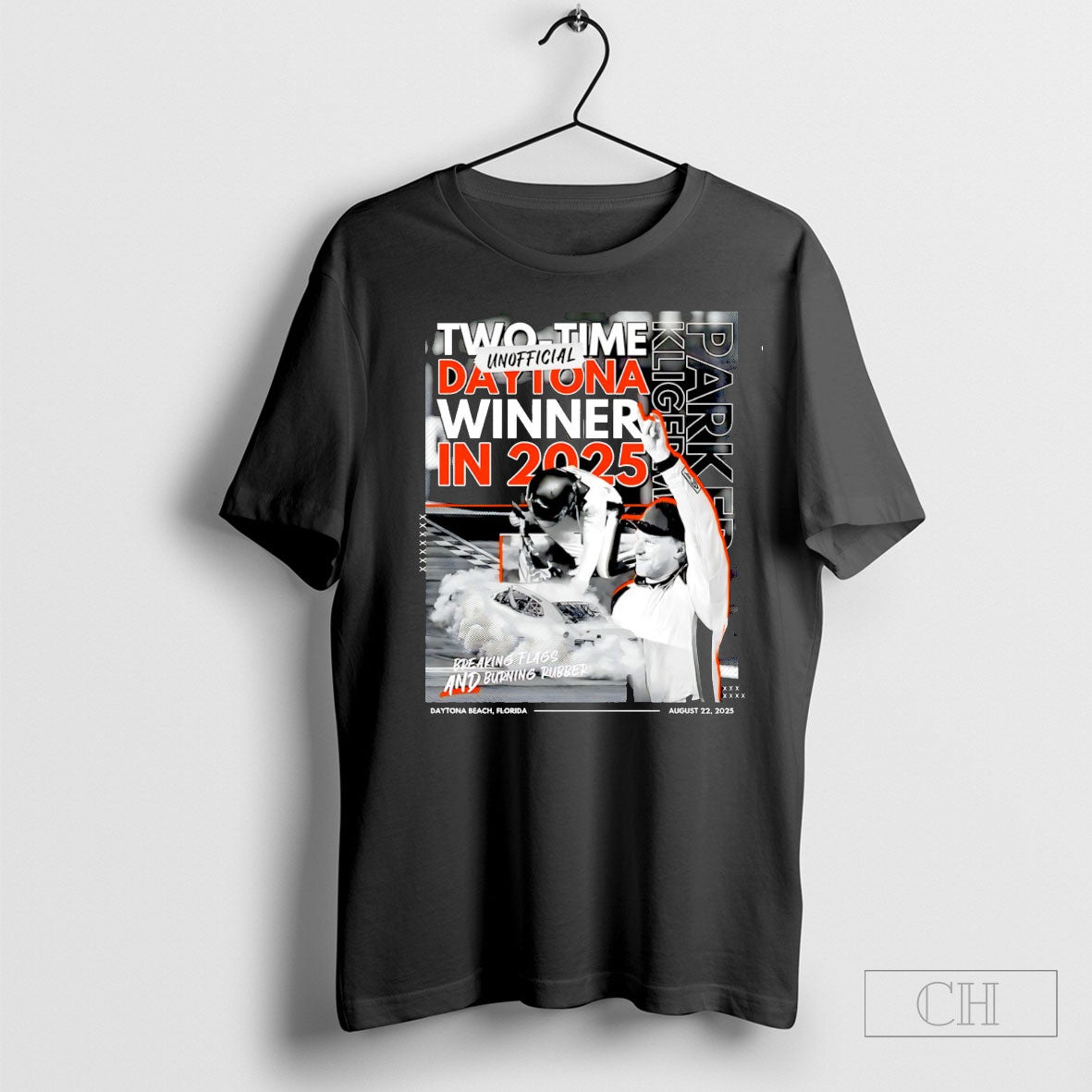 Parker Kligerman Two Time 2025 Daytona Winner Graphic - Adult & Kids T-Shirts, Sweatshirts & Hoodies apparel design preview 1