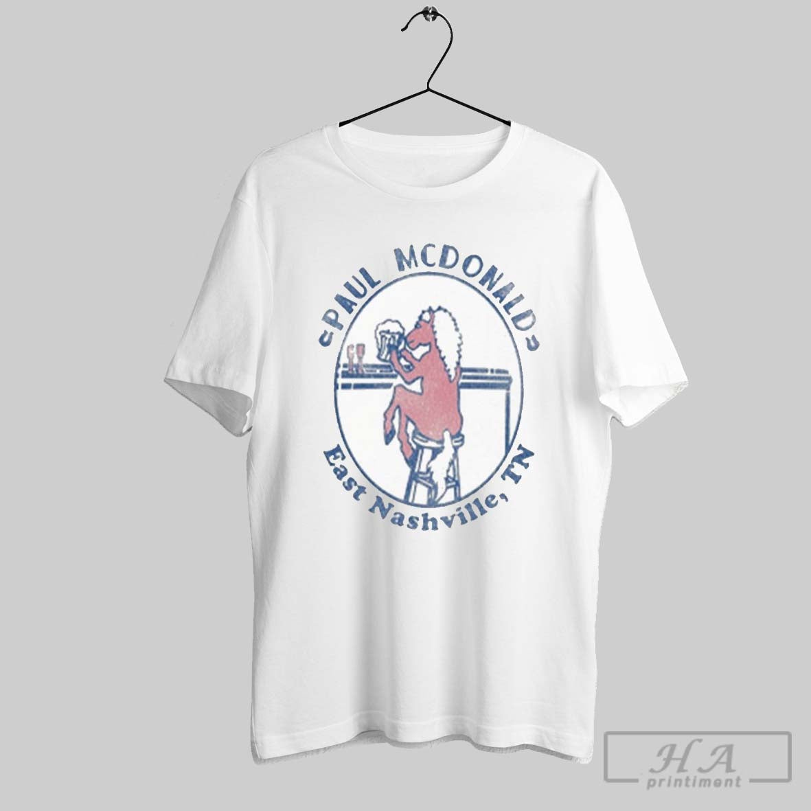 Paul Mcdonald East Nashville Tn Bar Pony - Adult & Kids T-Shirts, Sweatshirts & Hoodies apparel design preview 1