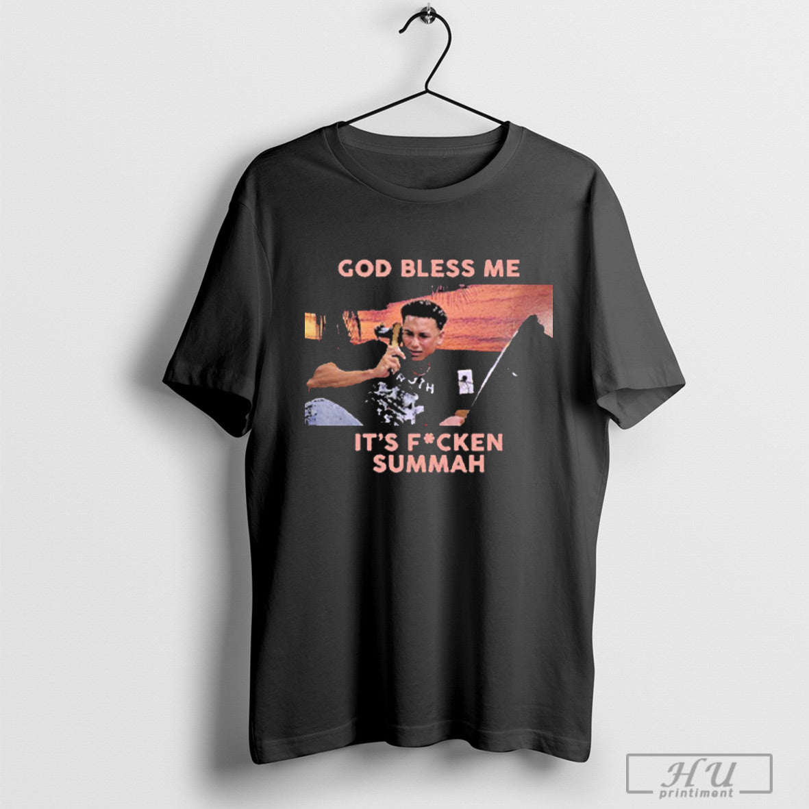 Pauly D God Bless Me Its Fucken Summah - Adult & Kids T-Shirts, Sweatshirts & Hoodies apparel design preview 1