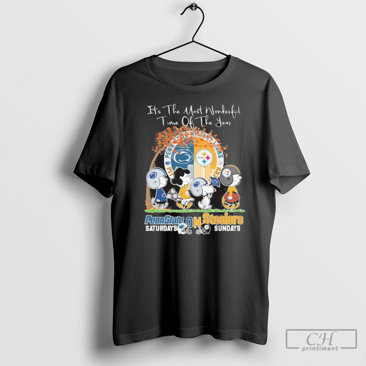Peanuts Its The Most Wonderful Time Of Year Penn - Adult & Kids T-Shirts, Sweatshirts & Hoodies apparel design preview 1