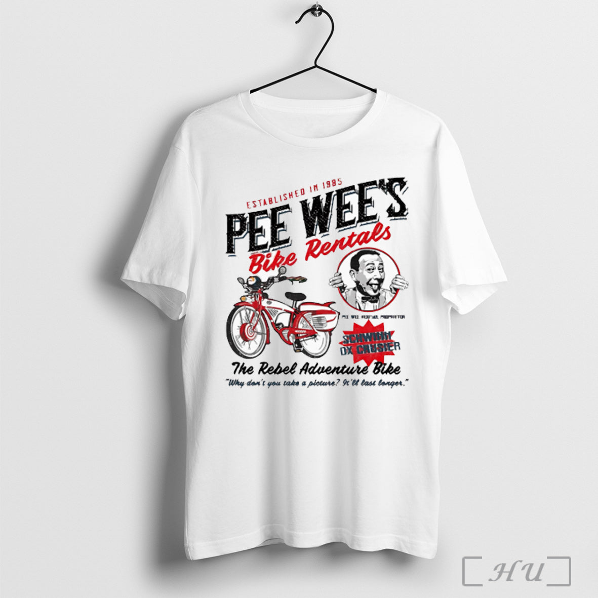 Pee Wees Bike Rentals The Rebel Adventure - Adult & Kids T-Shirts, Sweatshirts & Hoodies apparel design preview 1
