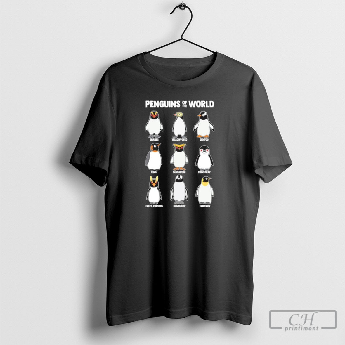Penguins Of The World - Adult & Kids T-Shirts, Sweatshirts & Hoodies apparel design preview 1