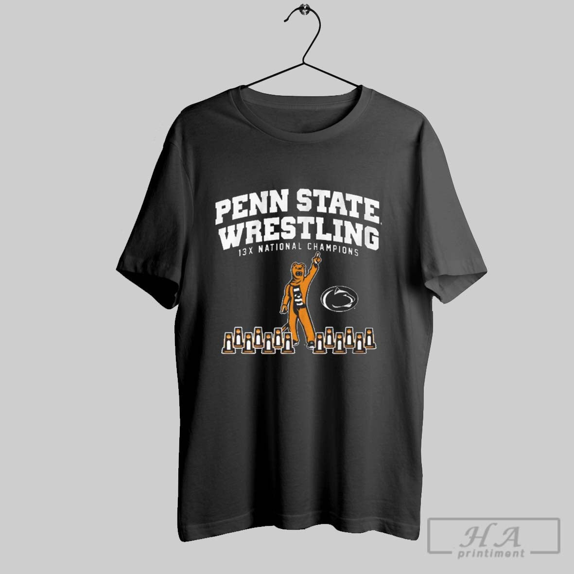 Penn State Nittany Lions Wrestling 13x National - Adult & Kids T-Shirts, Sweatshirts & Hoodies apparel design preview 1