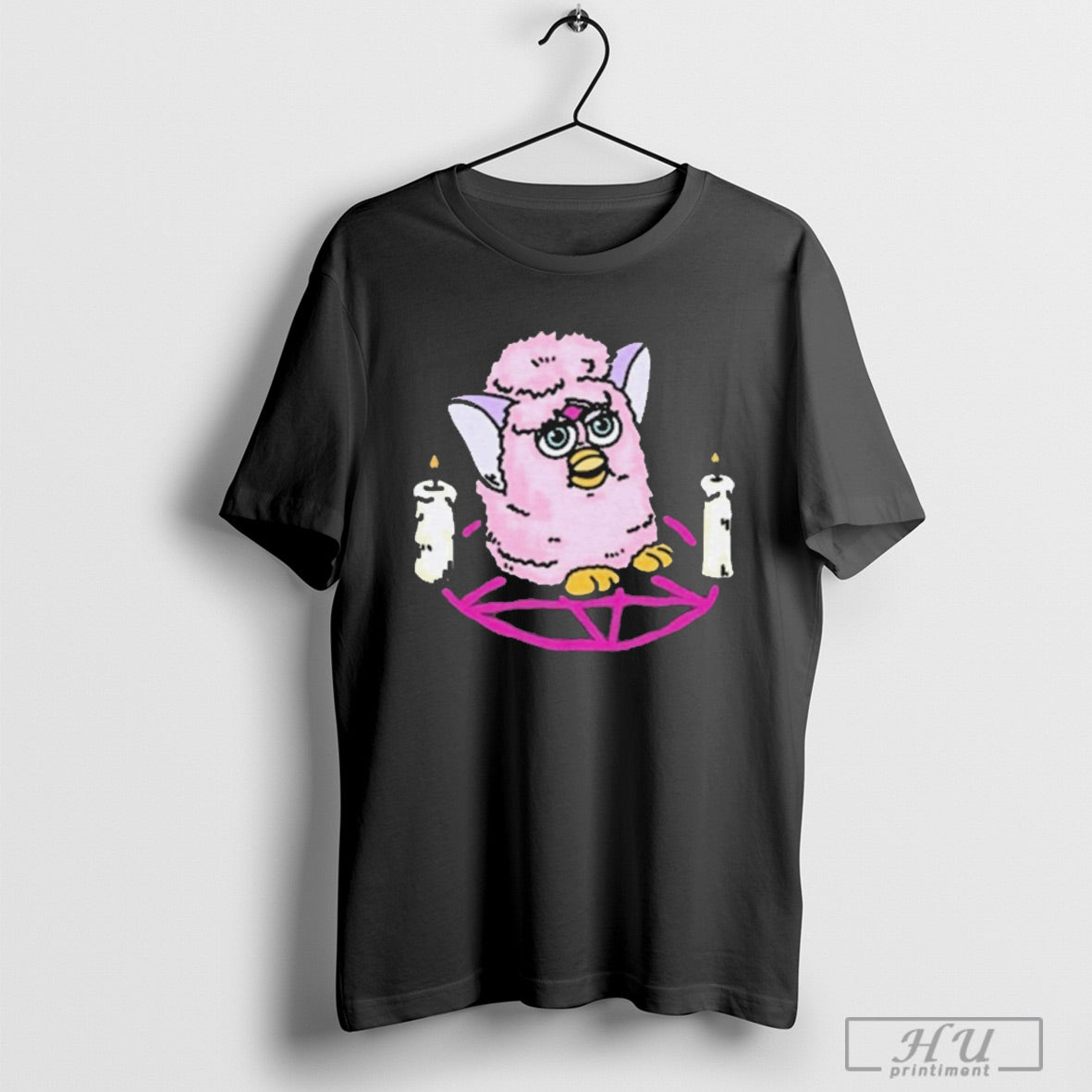 Pentagram Pal Furby Cursed Toy - Adult & Kids T-Shirts, Sweatshirts & Hoodies apparel design preview 1