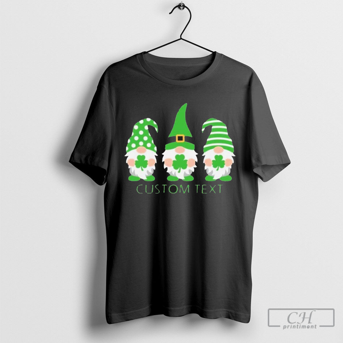 Personalized St Patricks Day Gnomes Lucky Shamrock - Adult & Kids T-Shirts, Sweatshirts & Hoodies apparel design preview 1