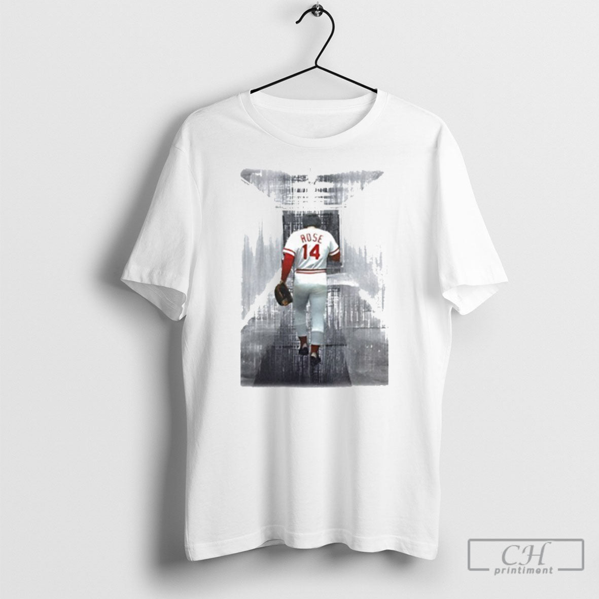Pete Rose Cincinnati Reds In The Hall - Adult & Kids T-Shirts, Sweatshirts & Hoodies apparel design preview 1