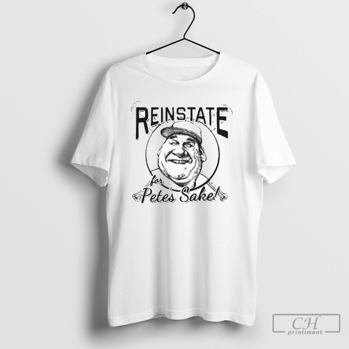 Pete Rose Reinstate For Petes Sake - Adult & Kids T-Shirts, Sweatshirts & Hoodies apparel design preview 1