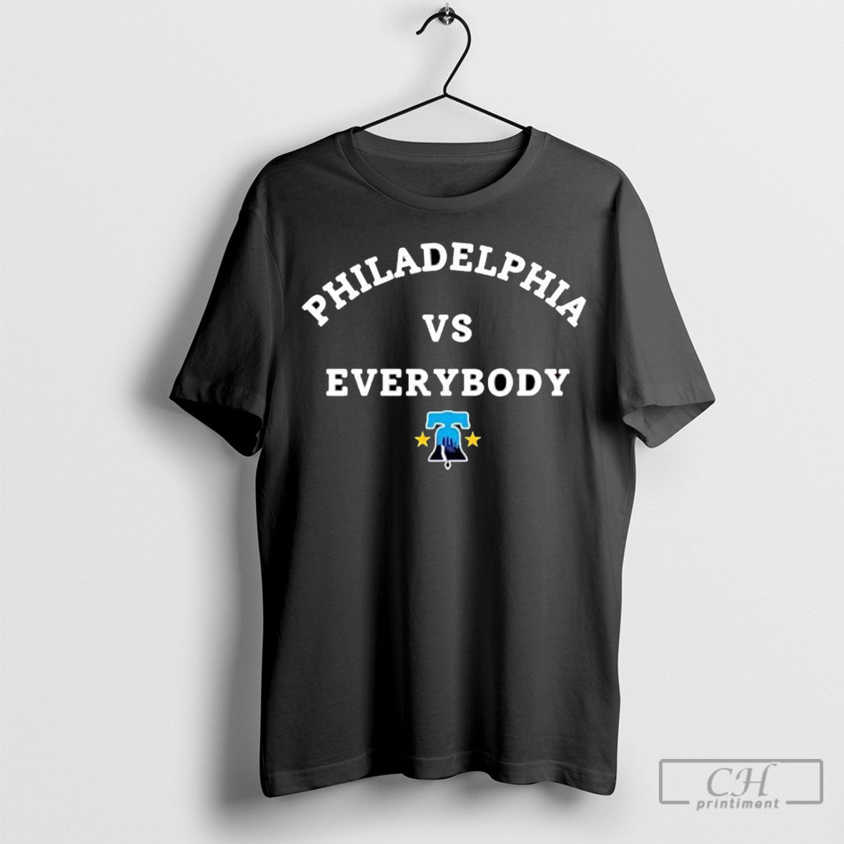 Philadelphia Vs Everybody Baseball Liberty Bell Logo - Adult & Kids T-Shirts, Sweatshirts & Hoodies apparel design preview 1