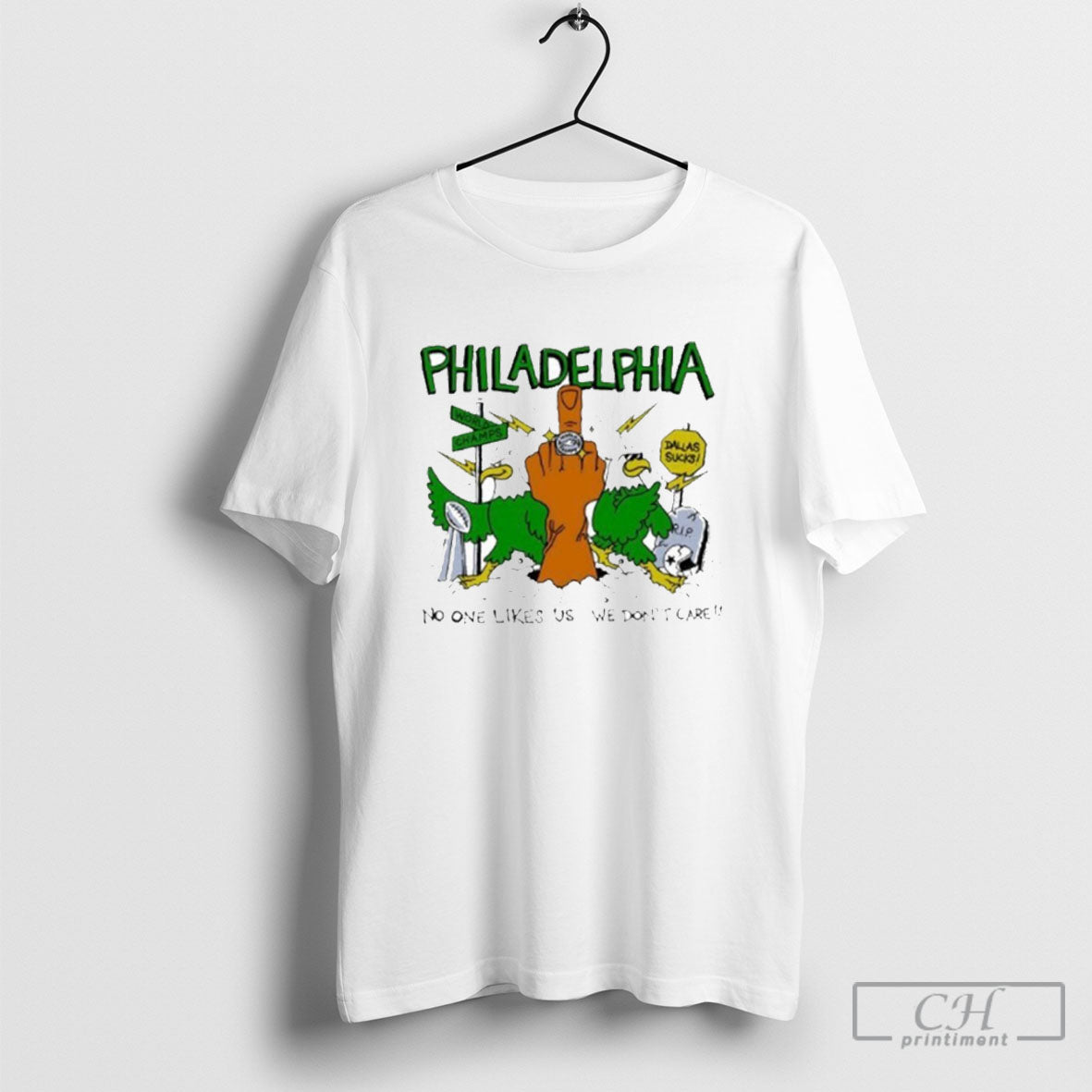 Philadelphia World Champs No One Likes Us We Dont - Adult & Kids T-Shirts, Sweatshirts & Hoodies apparel design preview 1