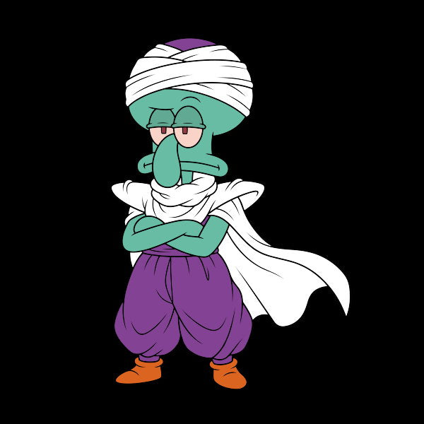 Piccolo Squidward - Adult & Kids T-Shirts, Sweatshirts & Hoodies apparel design preview 1