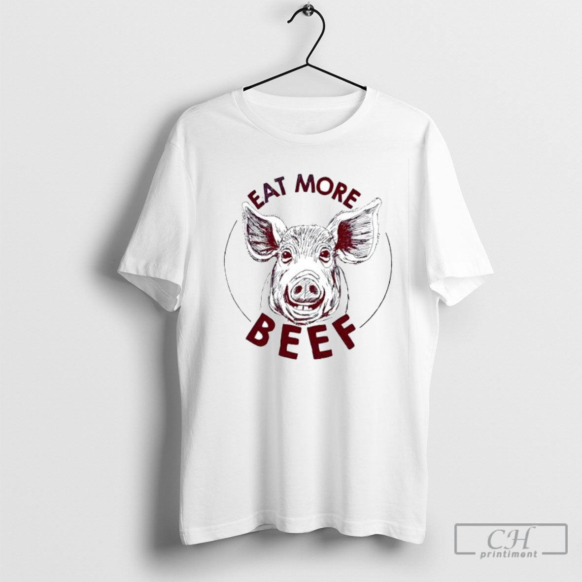 Pig Eat More Beef - Adult & Kids T-Shirts, Sweatshirts & Hoodies apparel design preview 1
