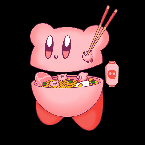 Pink Ramen - Adult & Kids T-Shirts, Sweatshirts & Hoodies apparel design preview 1