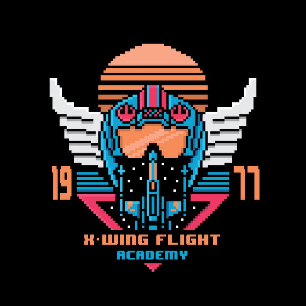 Pixel X Wing - Adult & Kids T-Shirts, Sweatshirts & Hoodies apparel design preview 1