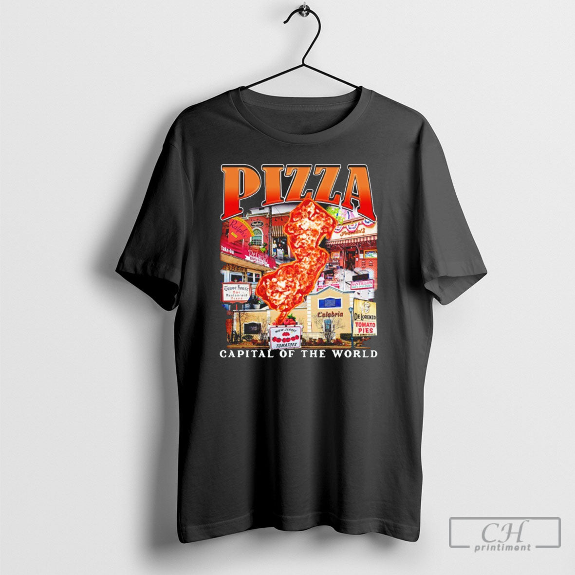 Pizza Capital Of The World - Adult & Kids T-Shirts, Sweatshirts & Hoodies apparel design preview 1