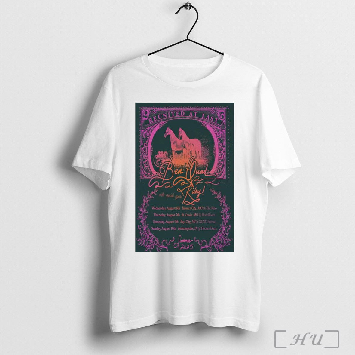 Poster Ben Quad Reunited At Last Summer Tour 2025 - Adult & Kids T-Shirts, Sweatshirts & Hoodies apparel design preview 1