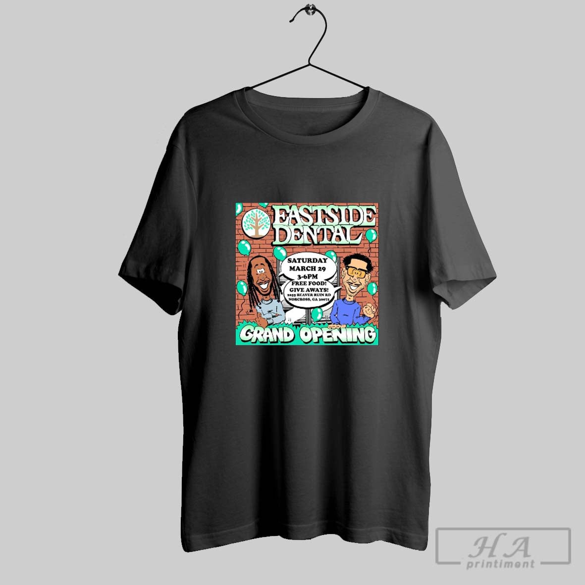 Poster Eastside Dental Grand Opening Saturday March - Adult & Kids T-Shirts, Sweatshirts & Hoodies apparel design preview 1