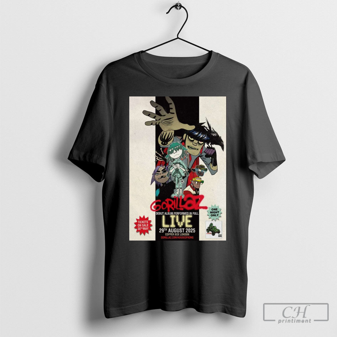 Poster Gorillaz Debut Album Performed In Full Live - Adult & Kids T-Shirts, Sweatshirts & Hoodies apparel design preview 1