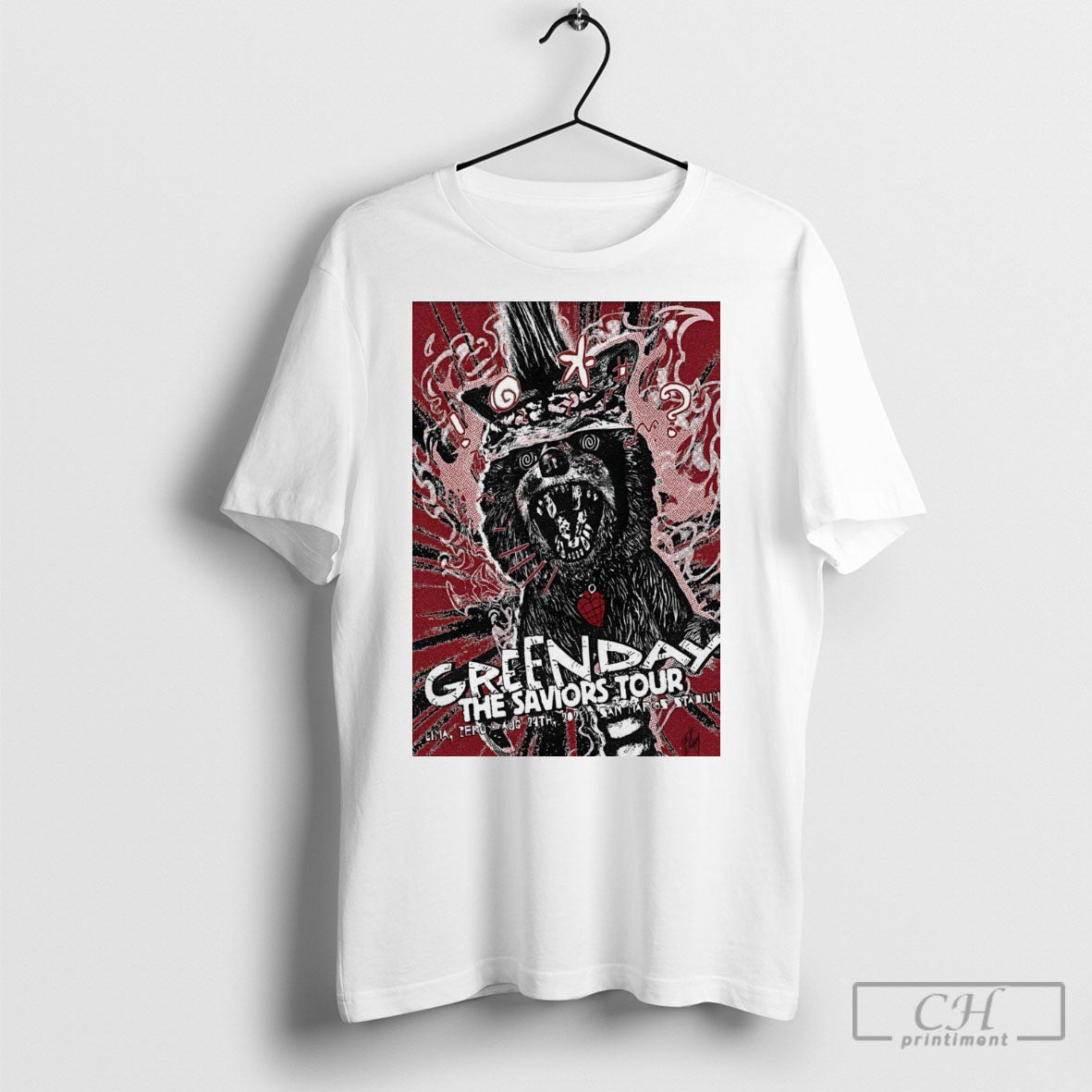 Poster Green Day Estadio San Marcos Stadium In Lima - Adult & Kids T-Shirts, Sweatshirts & Hoodies apparel design preview 1