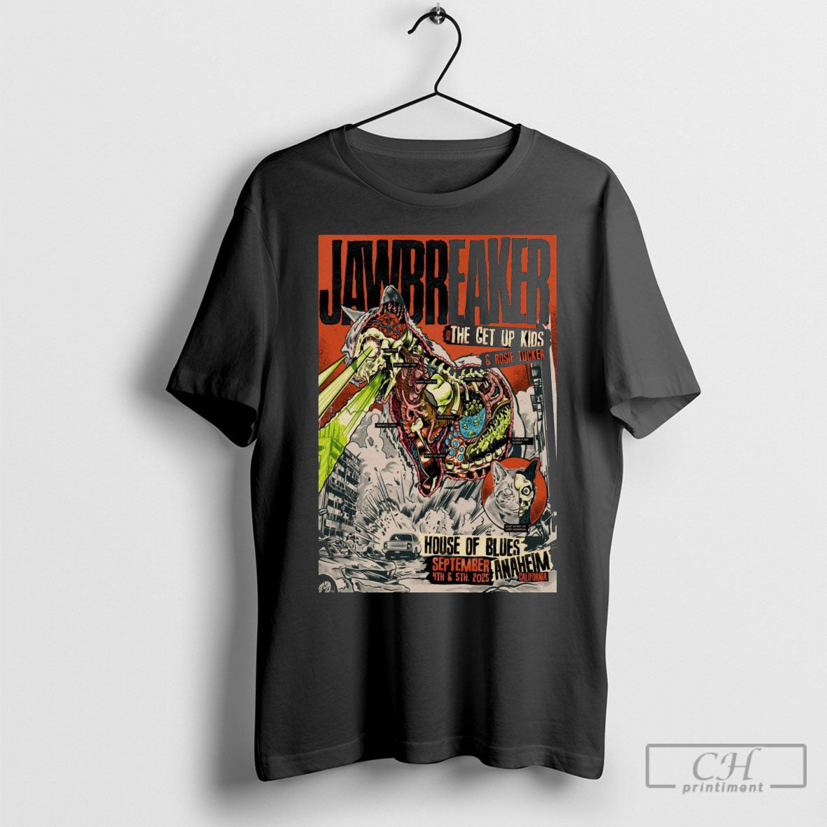 Poster Jawbreaker Fall Tour September 4 5 2025 House - Adult & Kids T-Shirts, Sweatshirts & Hoodies apparel design preview 1