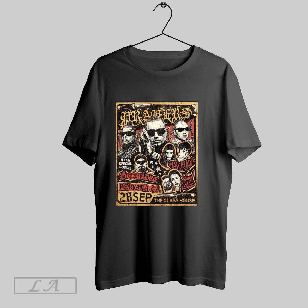 Prayers The Glass House Pomona Ca 28 Sep 2025 - Adult & Kids T-Shirts, Sweatshirts & Hoodies apparel design preview 1