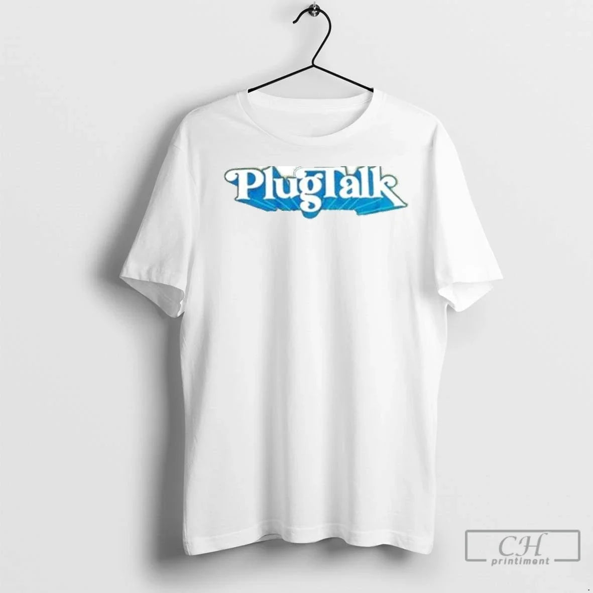 Premium Adam22 Wearing Plugtalk Circle White - Adult & Kids T-Shirts, Sweatshirts & Hoodies apparel design preview 1