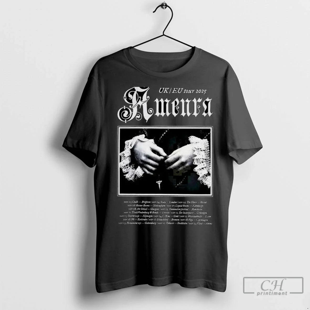 Premium Amenra Uk Eu 2025 Event Circle Black - Adult & Kids T-Shirts, Sweatshirts & Hoodies apparel design preview 1