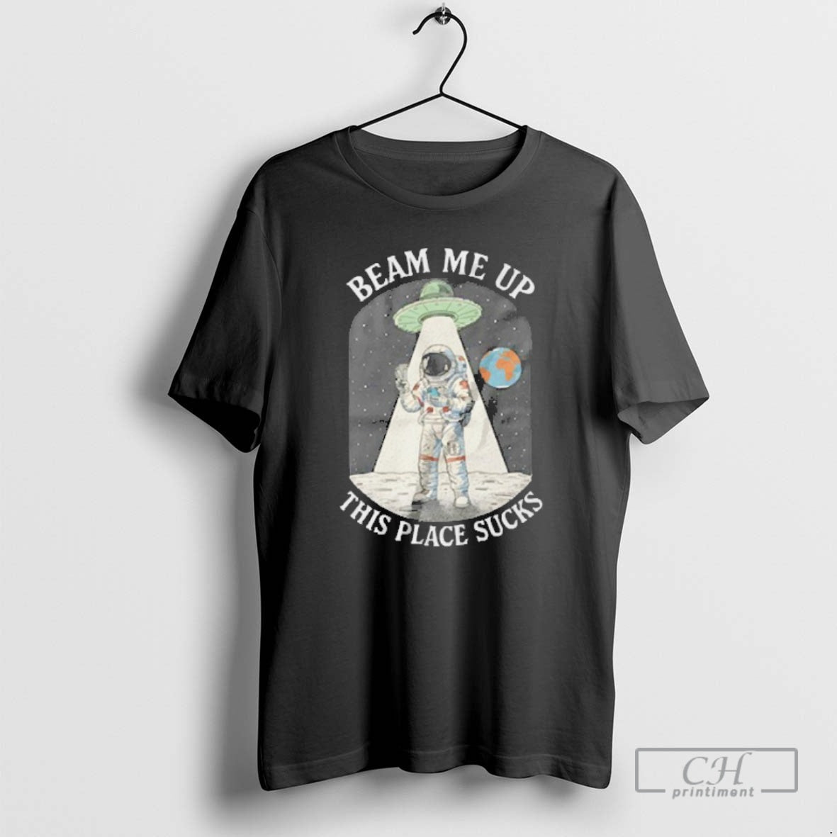Premium Beam Me Up This Place Sucks Sweater - Adult & Kids T-Shirts, Sweatshirts & Hoodies apparel design preview 1