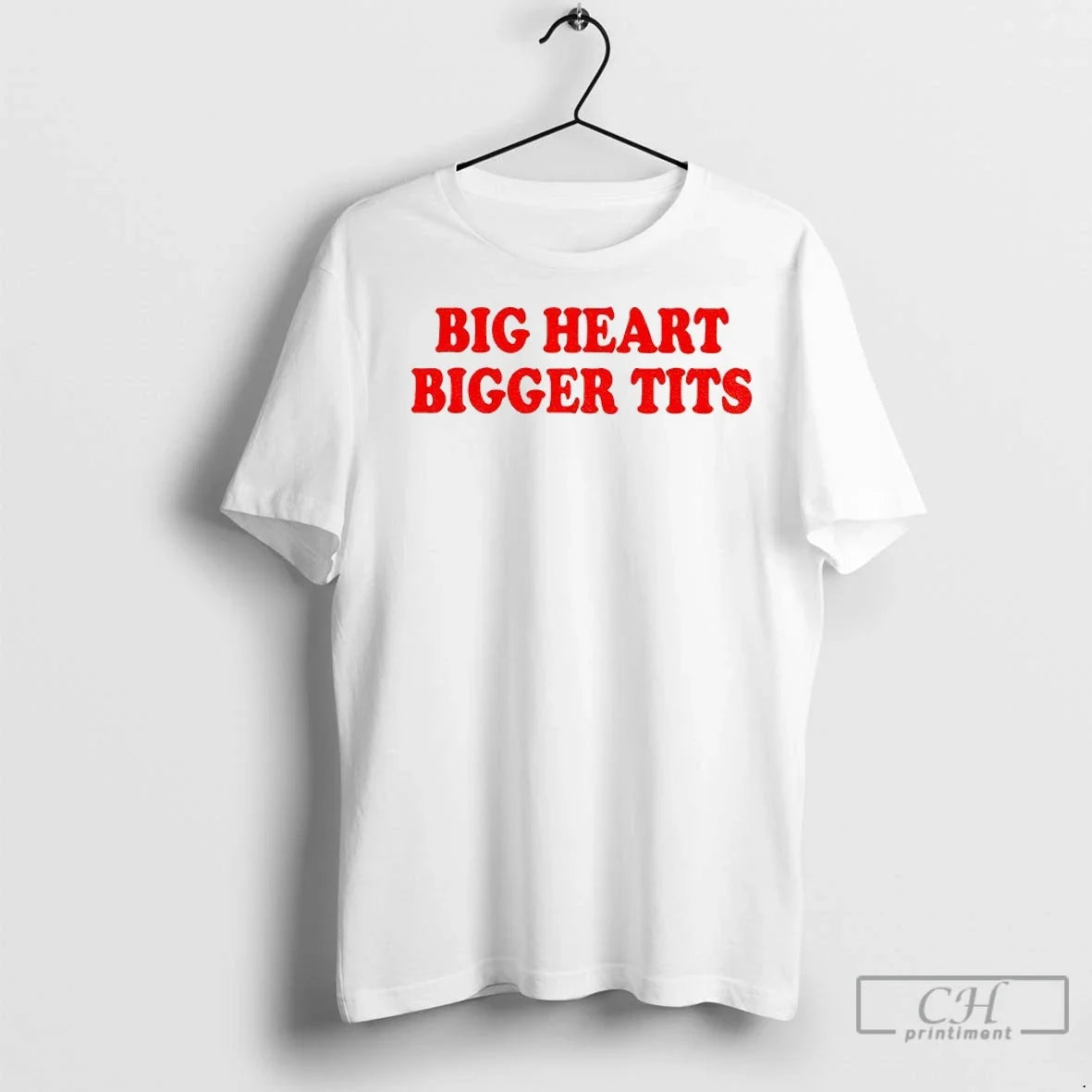 Premium Big Heart Bigger Tits - Adult & Kids T-Shirts, Sweatshirts & Hoodies apparel design preview 1