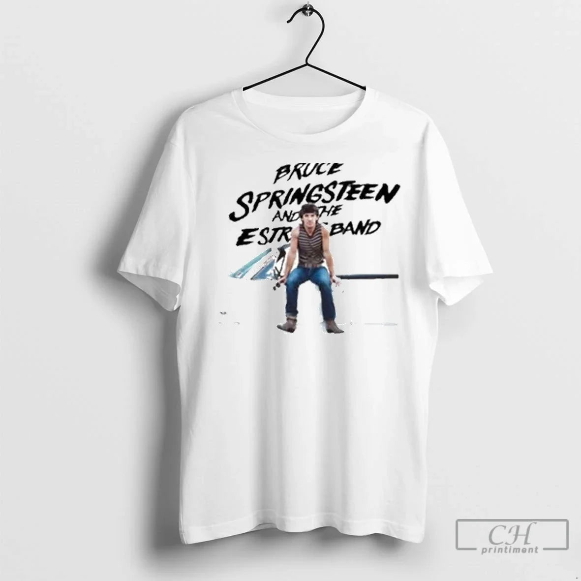 Premium Bruce Springsteen Retro Born In The America - Adult & Kids T-Shirts, Sweatshirts & Hoodies apparel design preview 1