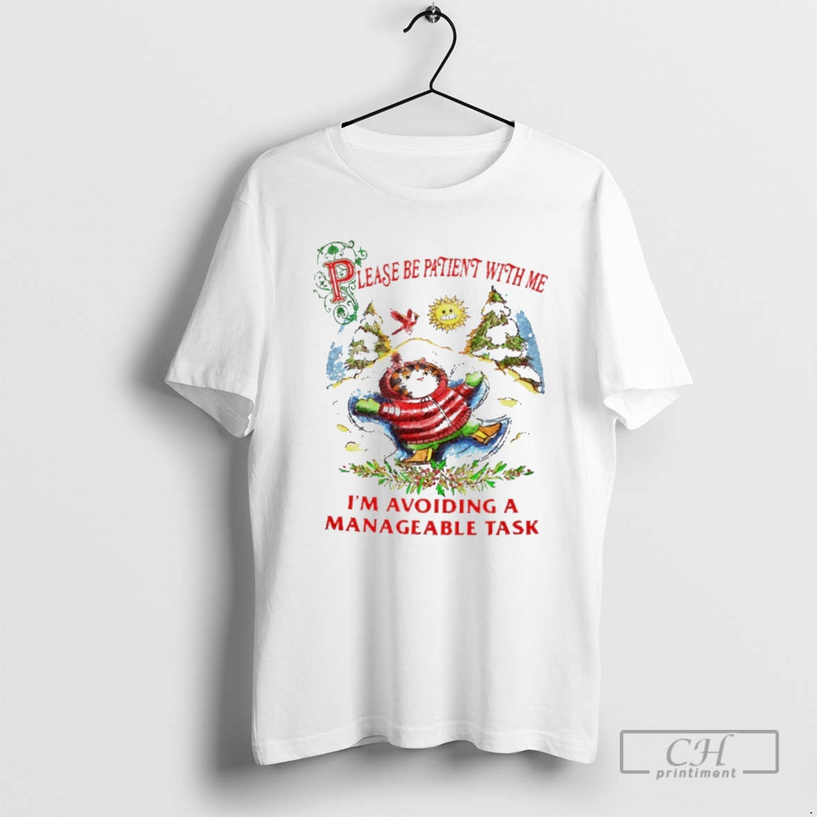 Premium Cat Please Be Patient With Me Im Avoiding A - Adult & Kids T-Shirts, Sweatshirts & Hoodies apparel design preview 1