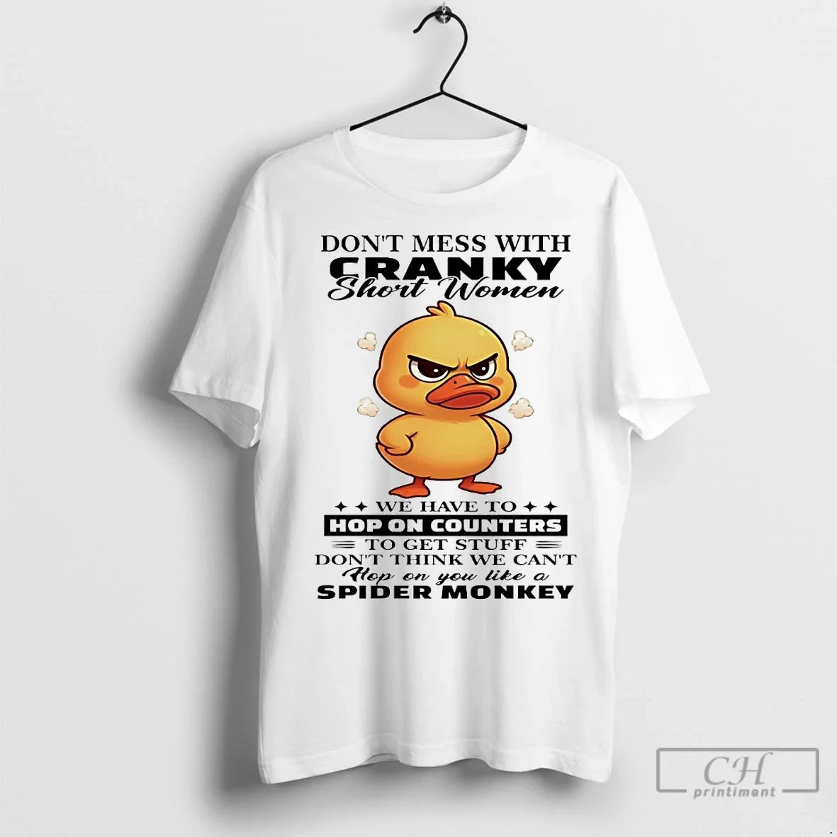 Premium Chick Dont Mess With Cranky Short Women - Adult & Kids T-Shirts, Sweatshirts & Hoodies apparel design preview 1