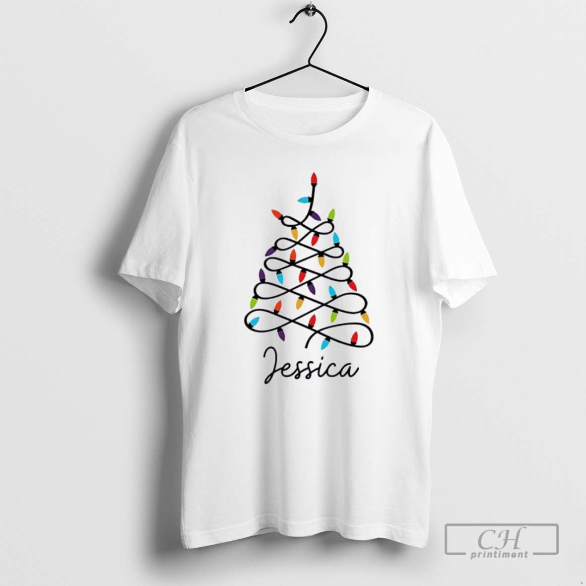 Premium Christmas Lights 2025 Personalized Ornaments - Adult & Kids T-Shirts, Sweatshirts & Hoodies apparel design preview 1