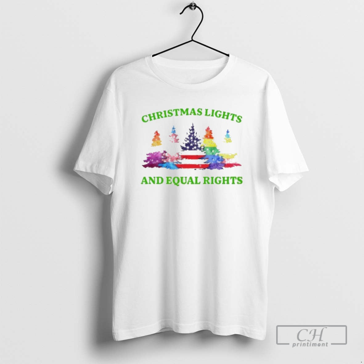 Premium Christmas Lights And Equal Rights Sweater - Adult & Kids T-Shirts, Sweatshirts & Hoodies apparel design preview 1